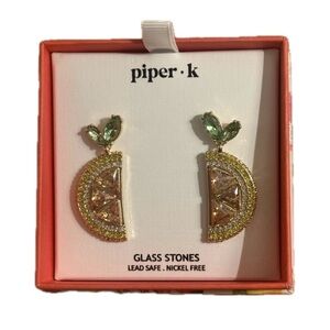 Piper K Lemon Slices Earrings